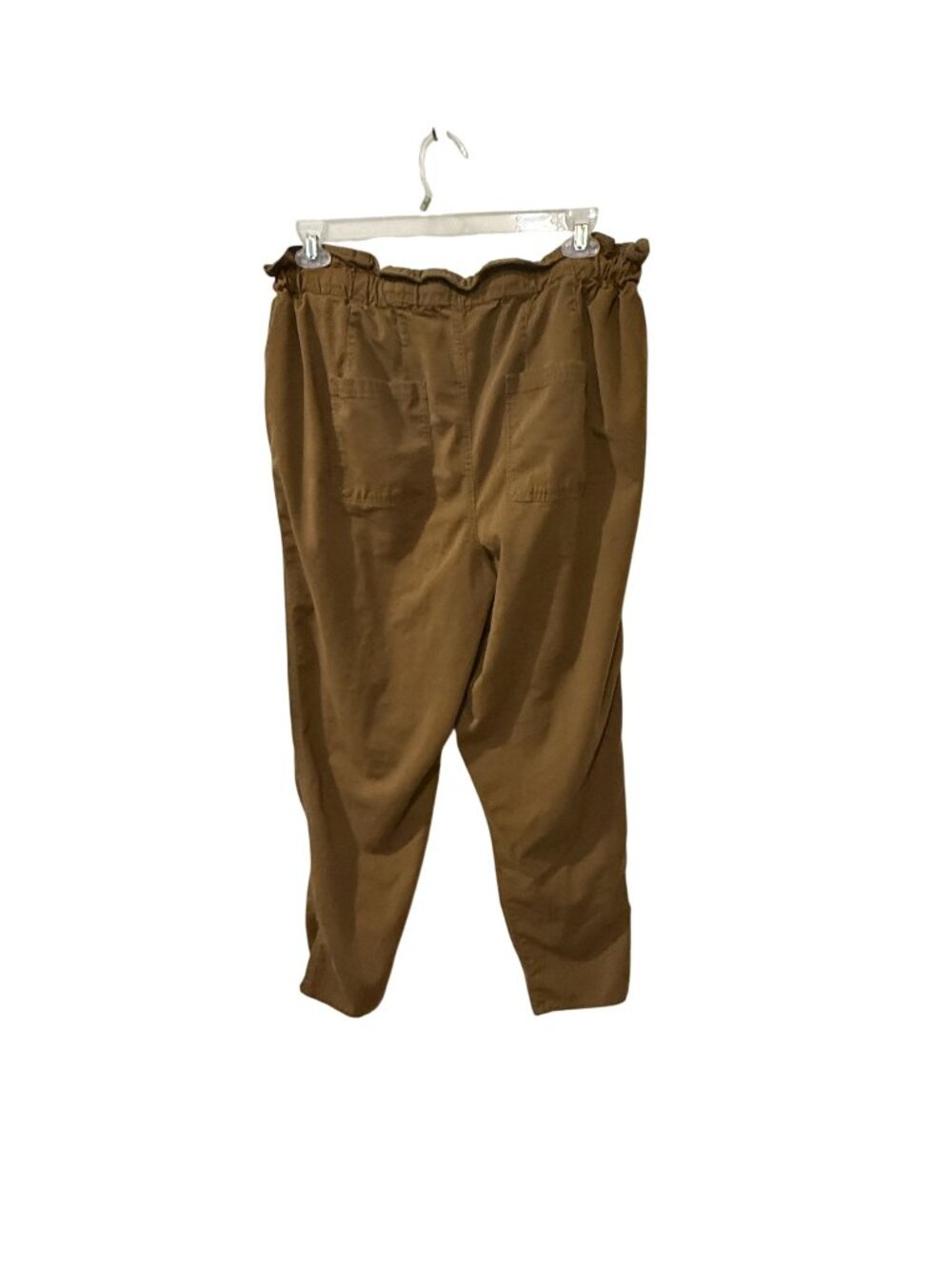 Ava & Viv Womens Brown Paperbag Waist Pants Size Xl